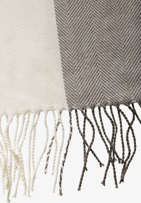 Softer Jaquard Schal soft beige