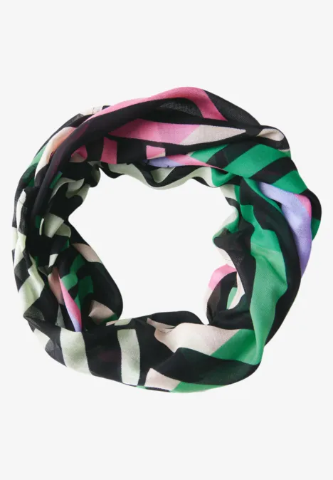 Foulard loop à motifs multicolor