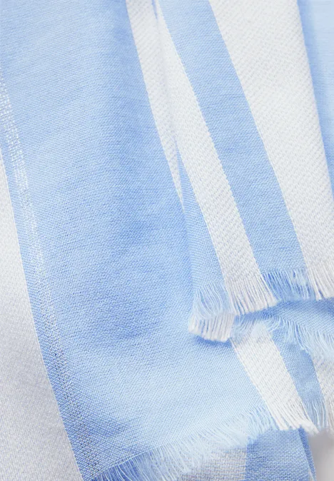 Gestreifter Schal original blue
