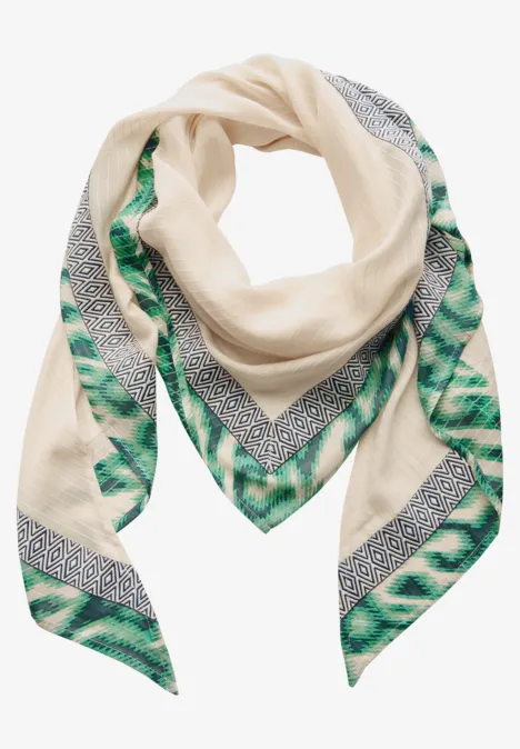 Dreieckstuch mit Struktur cotton beige