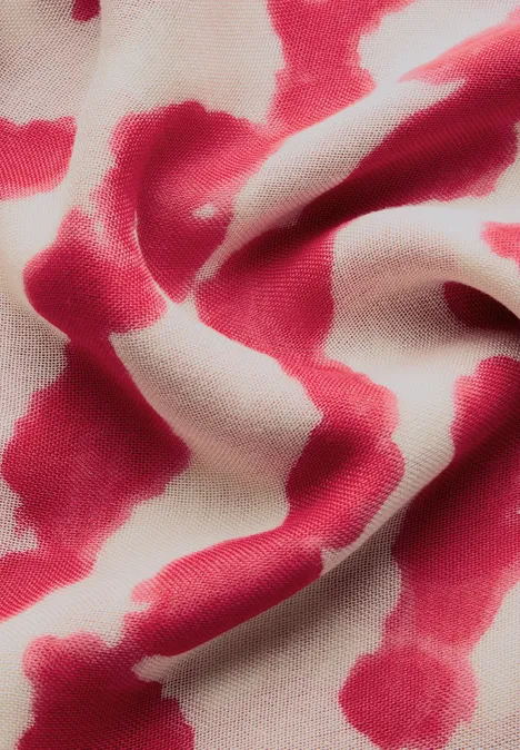 Gemusterter Loop Schal glory red