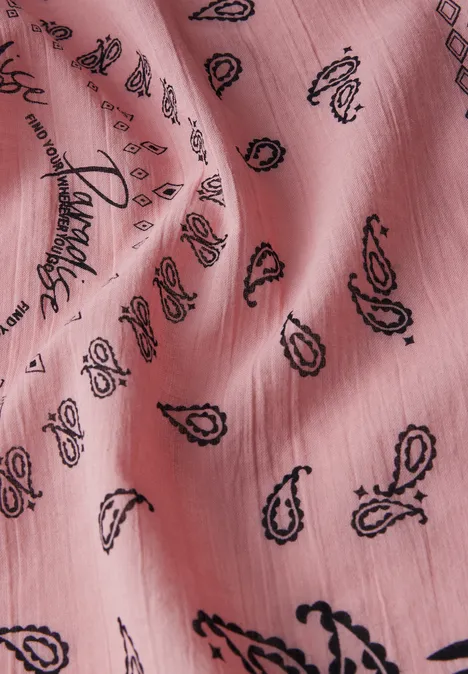 Bandana à motifs blush peach