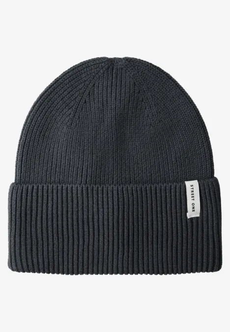 Rippstrick Beanie Obsidian Blue