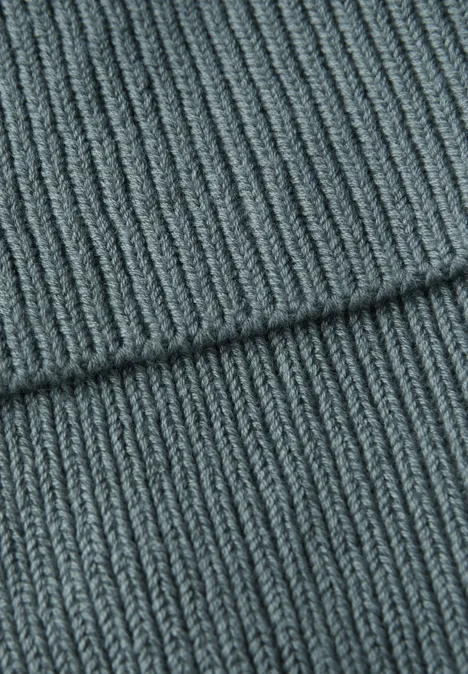Rippstrick Loop-Schal sterling blue