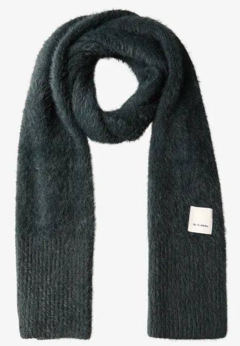 Lange sjaal van verengaren juniper green mel.