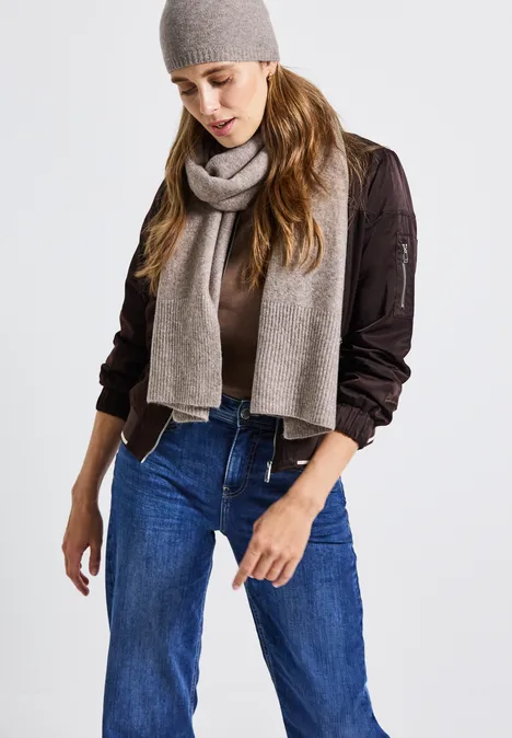 Feinstrick Beanie Sandy Mocca Mel.