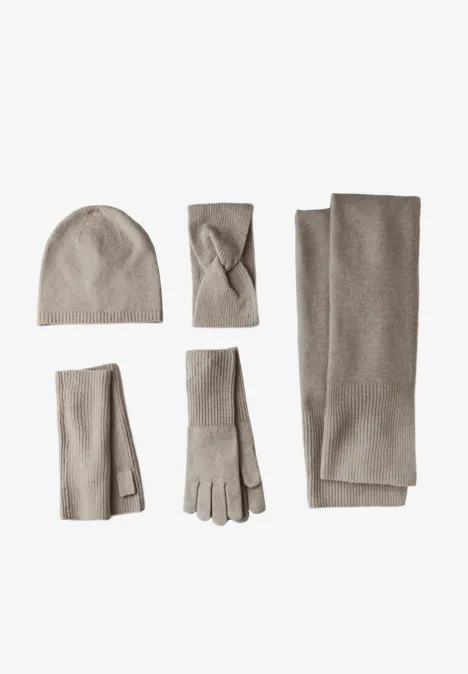 Feinstrick Beanie Sandy Mocca Mel.