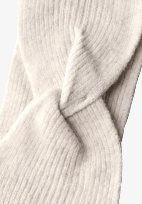 Feinstrick Stirnband oak beige melange
