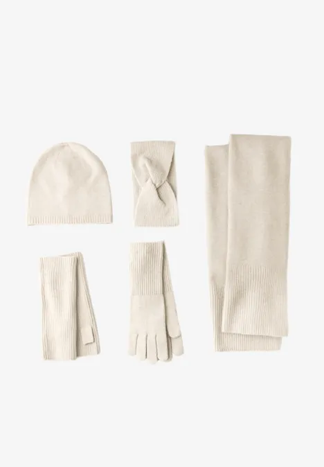Feinstrick Stirnband oak beige melange