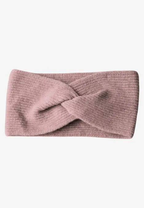 Bandeau en tricot fin rosewood pink melange