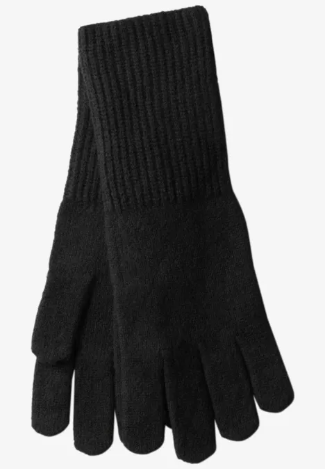 Feinstrickhandschuhe Black