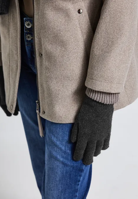 Feinstrickhandschuhe anthracite melange