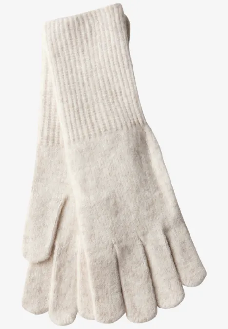 Feinstrickhandschuhe oak beige melange