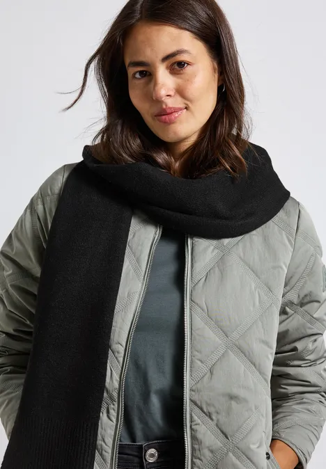 Langer Schal Black