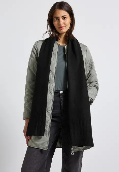 Langer Schal Black
