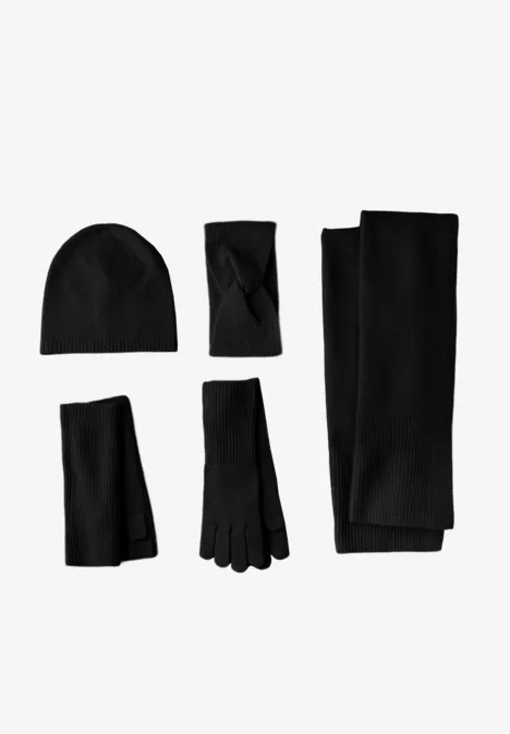Langer Schal Black
