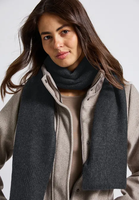 Langer Schal anthracite melange
