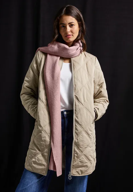 Langer Schal rosewood pink melange