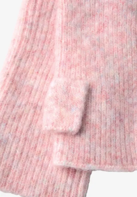 Handwärmer mit Woll-Anteil sweet rose mel.