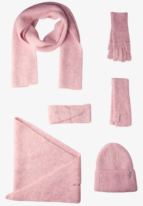Schal mit Woll-Anteil sweet rose mel.