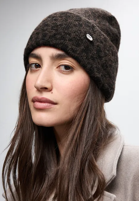 Leo Strickmütze Black