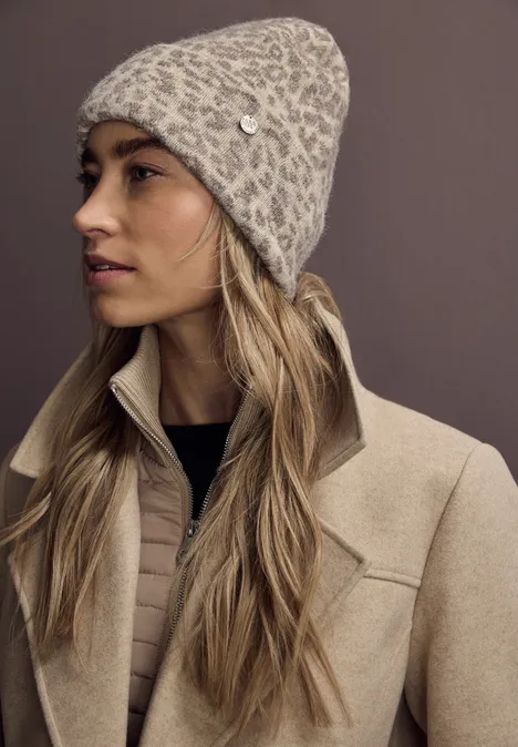 Bonnet tricoté Leo Soft Sand Mel.