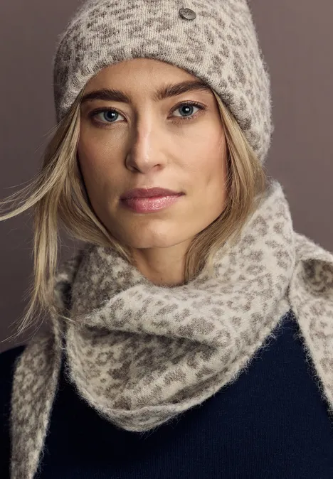 Bonnet tricoté Leo Soft Sand Mel.