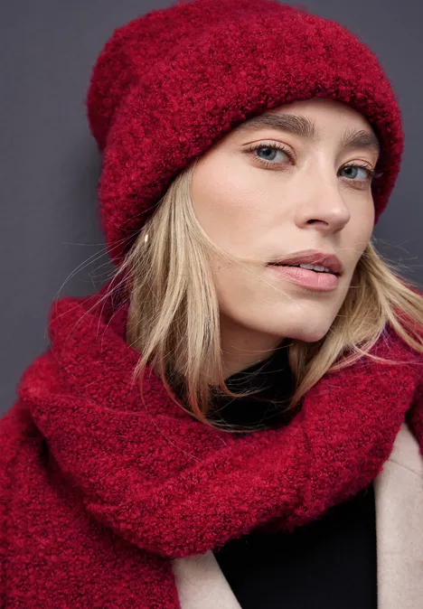 Bouclé Beanie carpet red Bouclé Beanie carpet red