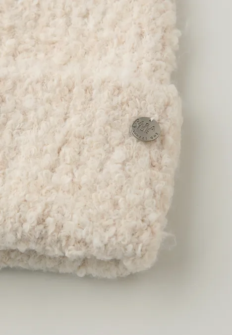 Bouclé Beanie soft beige Bouclé Beanie soft beige