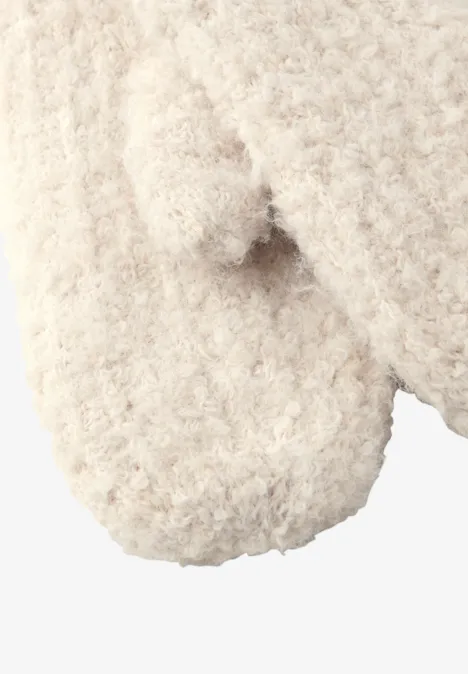 Bouclé Fäustlinge soft beige Bouclé Fäustlinge soft beige