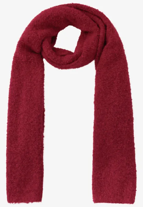 Bouclé Schal carpet red