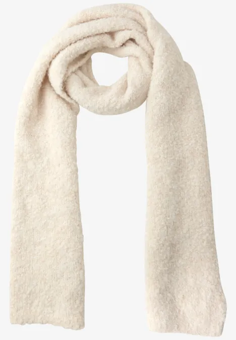 Bouclé Schal soft beige