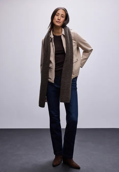 Bouclé Schal nomad brown