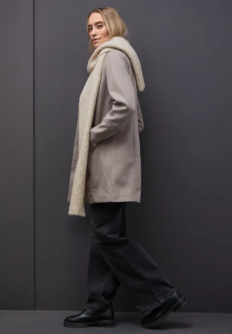 Schal mit Pailletten pastel sand