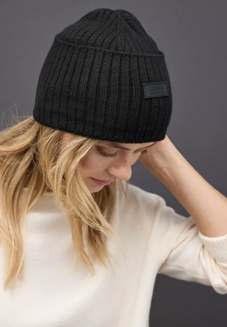 Rippstrick Beanie Black