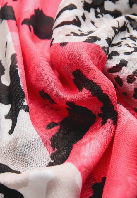 Sjaal met lusjespatroon multicolor