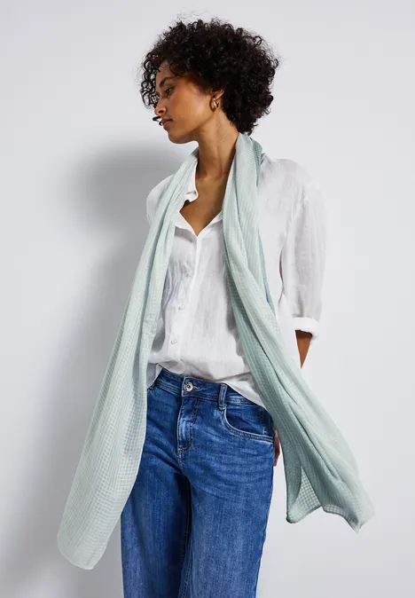 Foulard semi-transparent arona blue