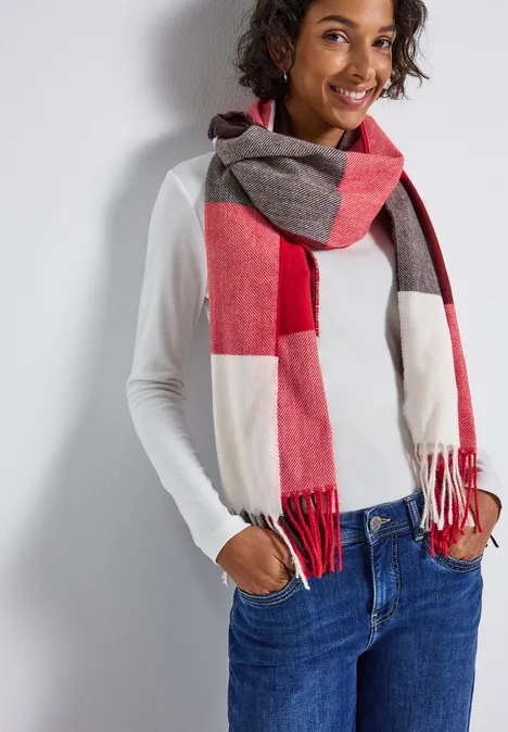 Madras Schal racing red Madras Schal racing red