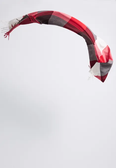 Madras Schal racing red