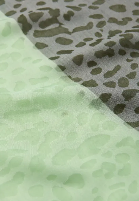 Sjaal met lusjespatroon Bright Pistachio Sjaal met lusjespatroon Bright Pistachio