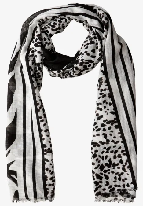 Sjaal met patroon Black Sjaal met patroon Black