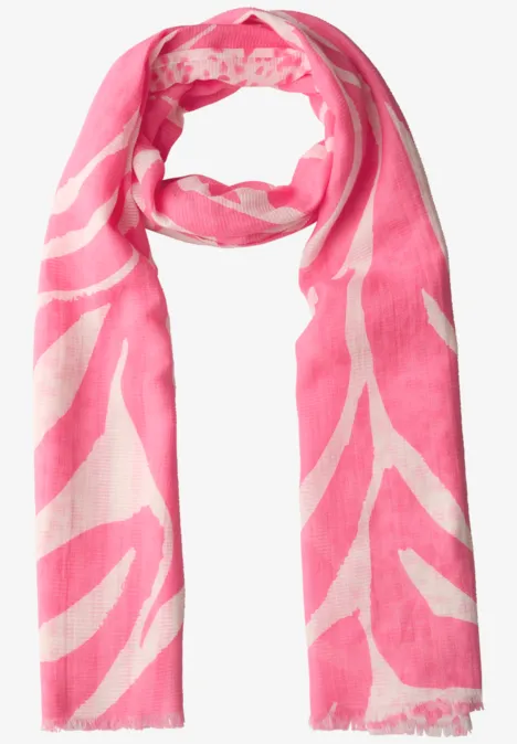 Sjaal met patroon blossom pink Sjaal met patroon blossom pink