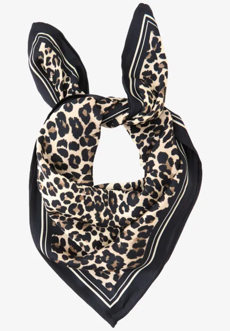 Leo Satin Tuch Black