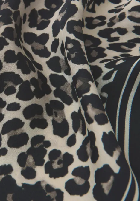 Leo Satin Tuch Black