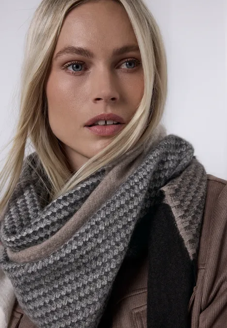 Madras sjaal darkest brown