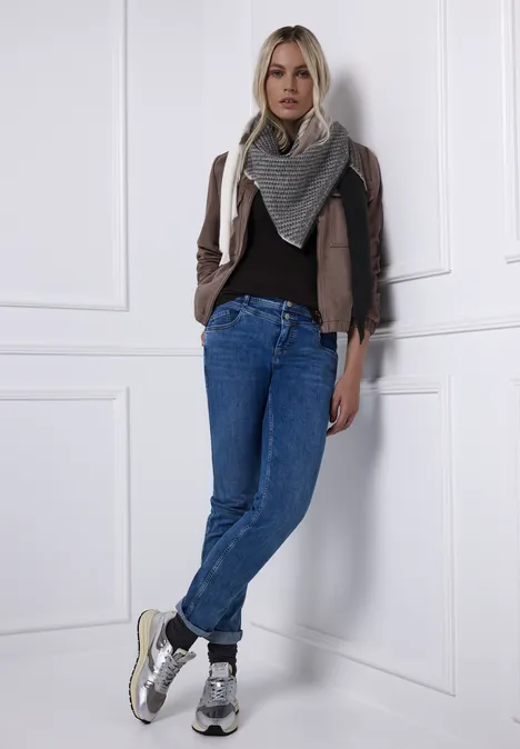 Madras sjaal darkest brown