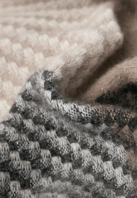 Madras sjaal darkest brown