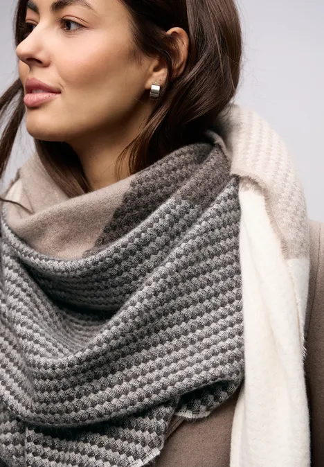 Madras sjaal darkest brown