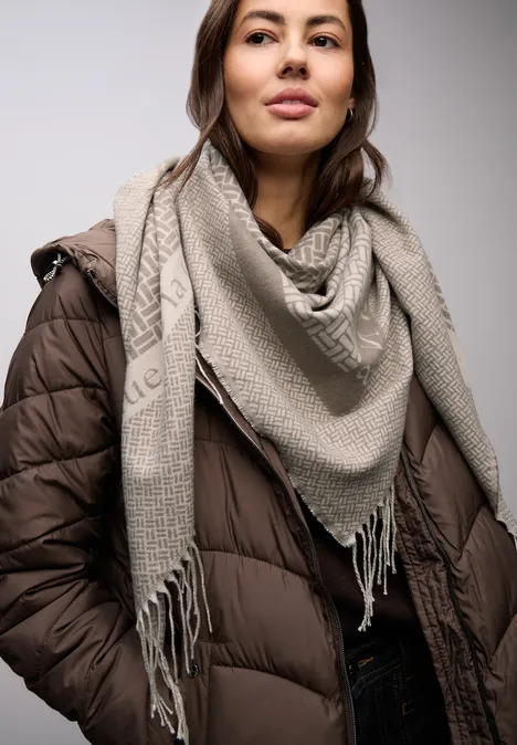 Jacquard driehoekige sjaal null Jacquard driehoekige sjaal null