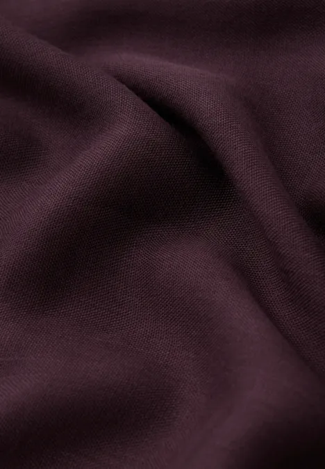 Sjaal met lus in effen kleur Jazz Berry